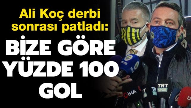 Ali Ko derbi sonras patlad: Bize gre yzde 100 gol