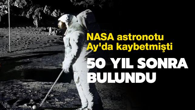 NASA astronotunun Ay yzeyinde kaybettii iddia edilen golf toplar 50 yl sonra bulundu