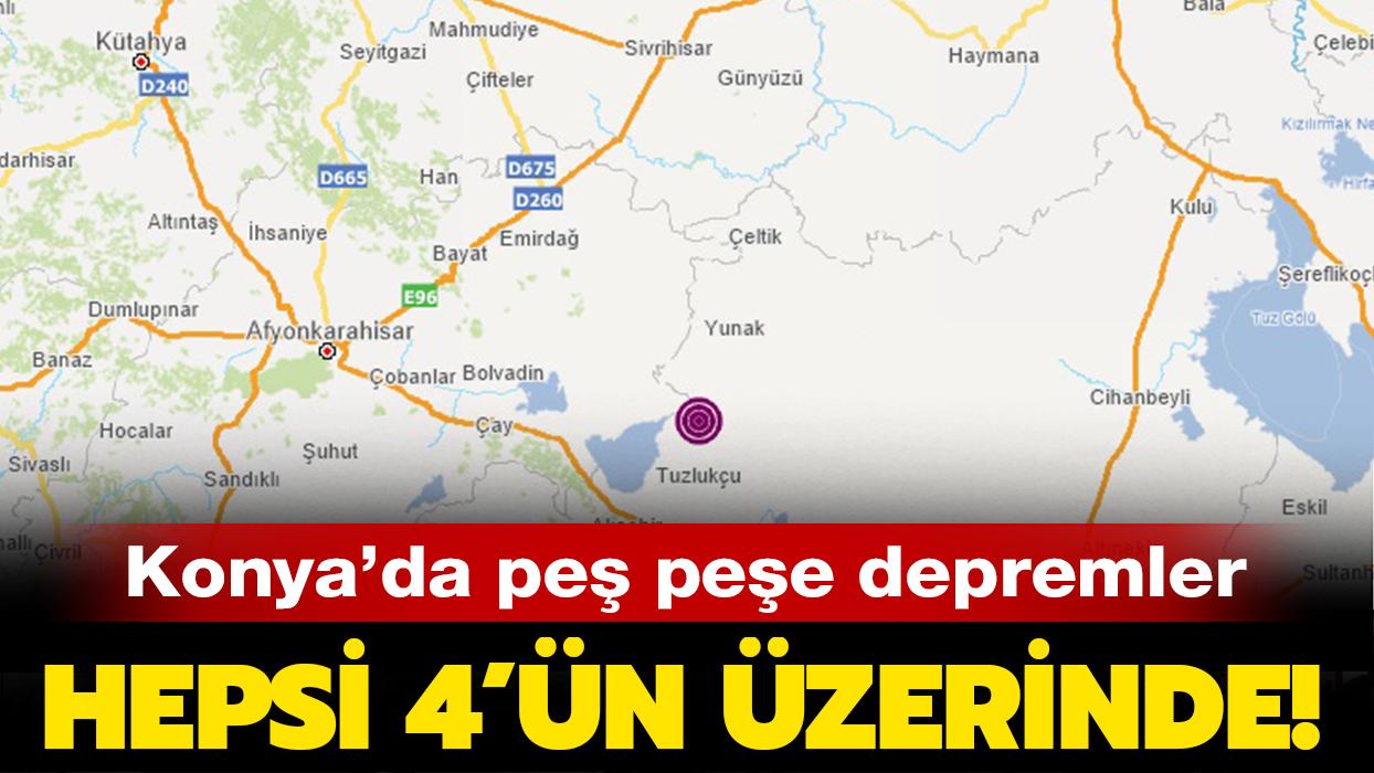 Son dakika deprem haberi: Konya Tuzlukçu'da korkutan deprem!