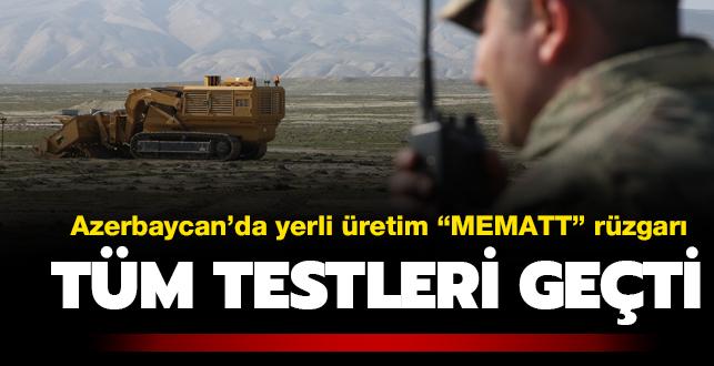 Azerbaycan'a ihracat yaplan yerli mayn temizleme arac MEMATT tm testleri geti