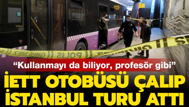 Kadky'den otobs alp Taksim'e gitti