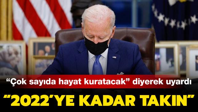 Biden'dan maske uyars: 2022'ye kadar takn