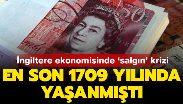 ngiltere ekonomisinde 'salgn' krizi: 311 yln en sert daralmas yaand