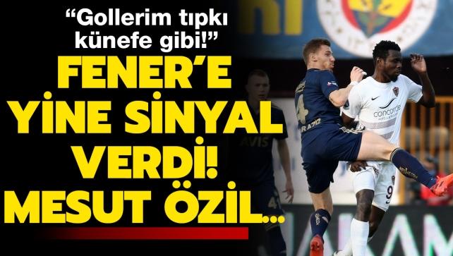 Hatayspor'un gol makinesi Aaron Boupendza'dan fla szler! Mesut zil ve knefe...