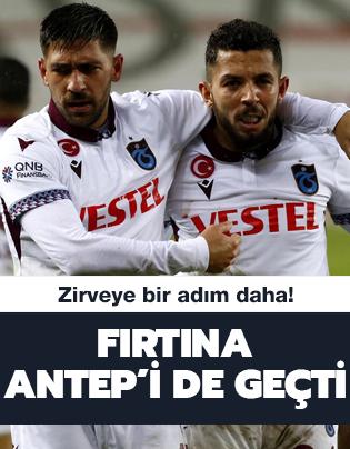 Trabzonspor konuk ettii Gaziantep FK'yi 1-0 malup etti