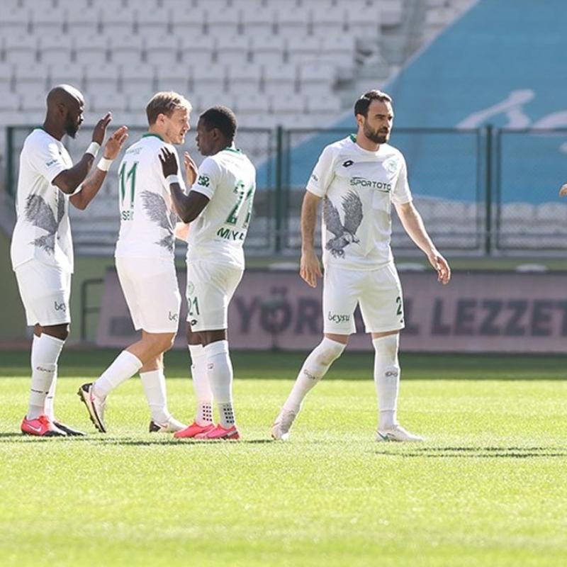 Konyaspor sahasnda Denizlispor'u rahat yendi
