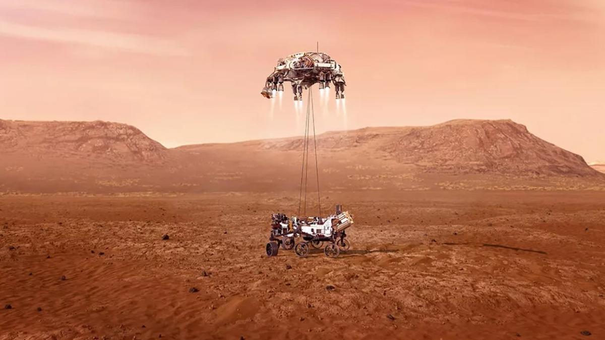 Son dakika haberleri... NASA'nın uzay aracı Perseverance Mars'a iniş yaptı