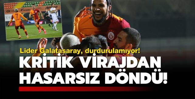 Galatasaray, kritik virajdan hasarsız döndü! 0-1