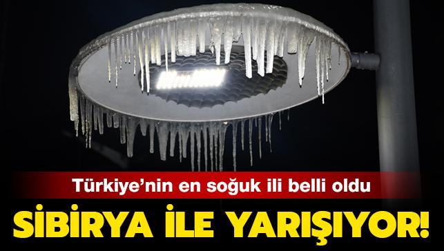 Türkiye'nin en soğuk ili eksi 27 derece ile Sivas oldu