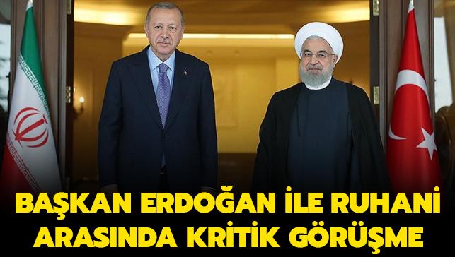 Son dakika... Başkan Erdoğan, İran Cumhurbaşkanı Ruhani ile görüştü