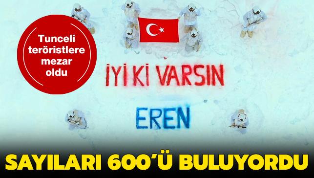 Tunceli'de sayıları 600'ü bulan teröristlerin 20'lere kadar indirildiği belirtildi
