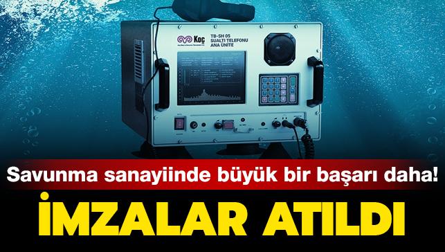 Türk savunma sanayinde büyük başarı:  'Sualtı telefonu' ihracatı