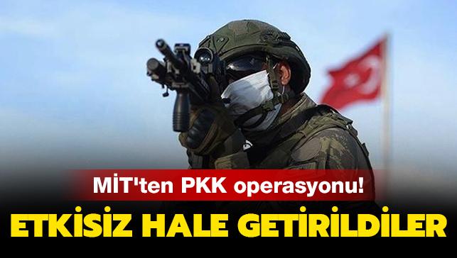 MİT'ten operasyon: PKK'nın istihbarat ve finans faaliyetlerini yürüten 3 örgüt mensubu etkisiz hale getirildi