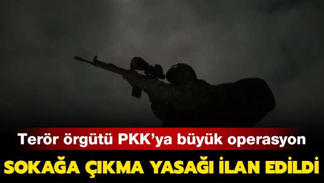Mardin'de PKK'ya ynelik operasyon balatld: 18 mahallede sokaa kma yasa