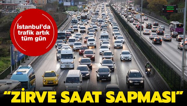 İstanbul'da işe giriş ve çıkış saatlerindeki trafik artık tüm gün yaşanıyor