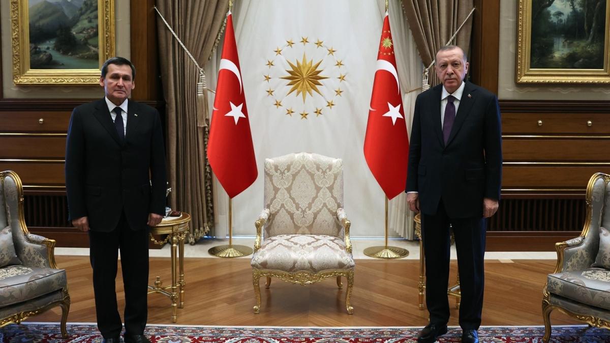 Başkan Erdoğan Türkmenistan ve Azerbaycan Dışişleri bakanlarını kabul etti