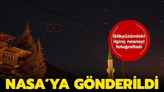 Türk fotoğrafçı tesadüf eseri gökyüzünde beliren ilginç nesneyi fotoğraflamayı başardı
