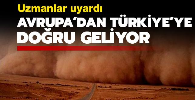 Türkiye hafta sonu çöl tozunun etkisine girecek
