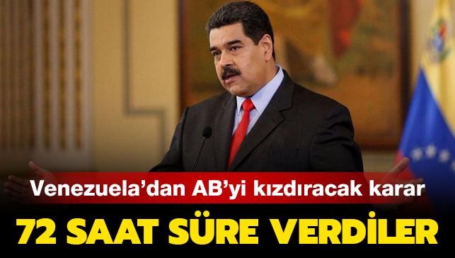 Venezuela'dan AB'yi kızdıracak karar: İstenmeyen kişi ilan etti
