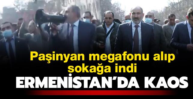 Son dakika haberi: Ermenistan ordusundan Paşinyan'a istifa çağrısı! Megafonu alıp sokağa indi