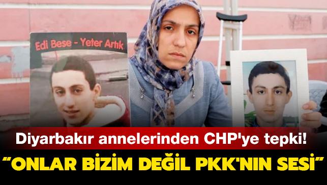 Diyarbakır annelerinden CHP'ye tepki! 'Onlar bizim değil PKK'nın sesi'