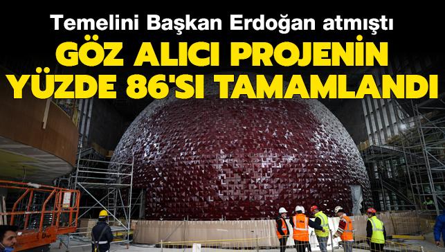 Taksim'de yapımı süren AKM'nin yüzde 86'sı tamamlandı
