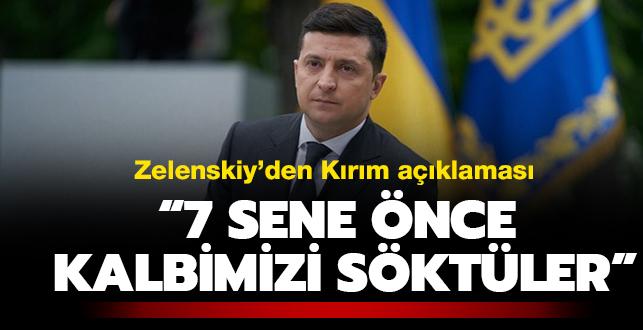 Ukrayna Devlet Bakan Zelenskiy: "7 sene nce kalbimizi sktler"