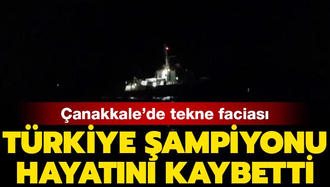 Gökçeada'daki batan teknede Türkiye Şampiyonu Kenan Çarpışantürk hayatını kaybetti