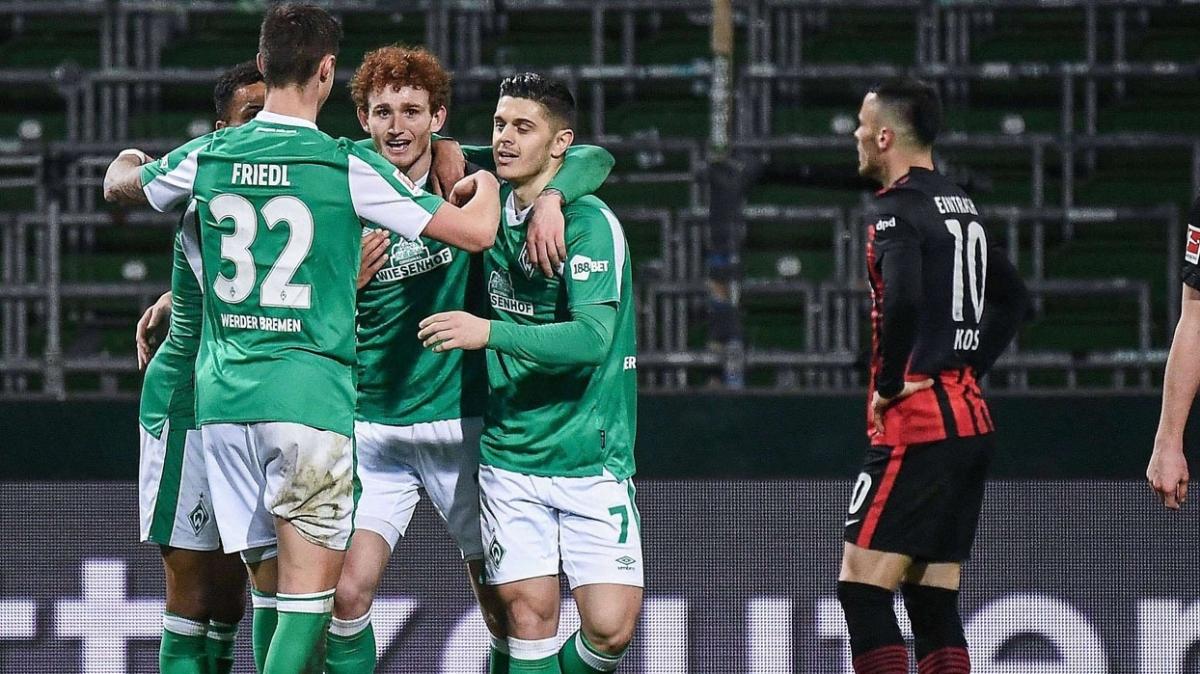 Werder Bremen sahasında  Eintracht Frankfurt'u devirmeyi başardı