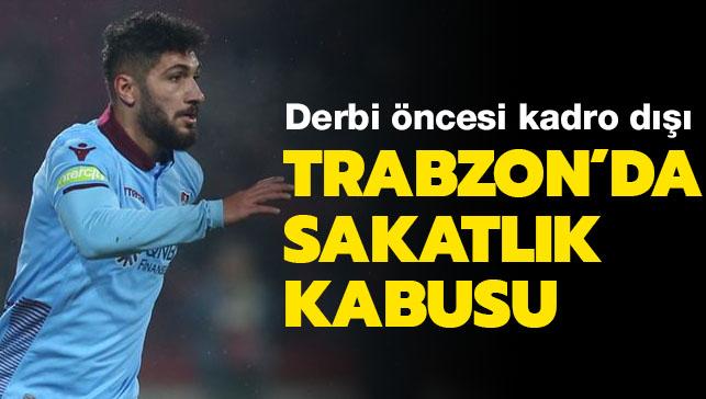 Trabzonspor'da Kamil Ahmet sakatl sebebiyle kadro d