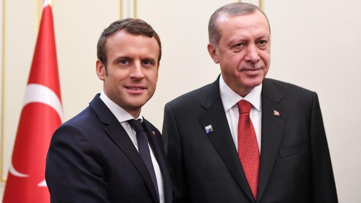 Bakan Erdoan ve Macron'dan kritik grme