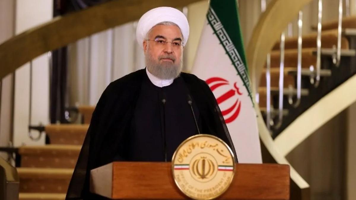 Ruhani'den Macron'a ABD ars: Sessiz kalmayn