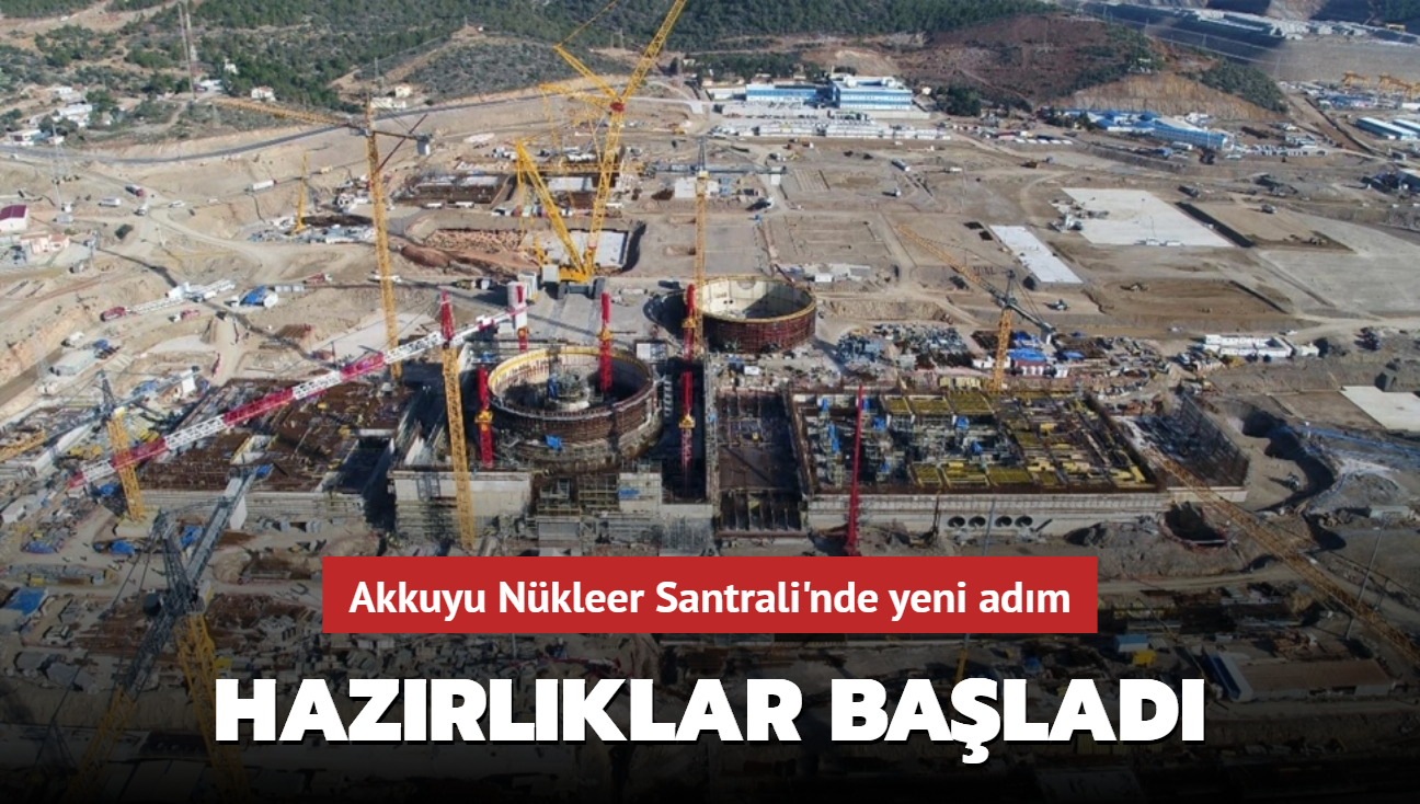 Akkuyu'da yapm sren Trkiye'nin ilk nkleer enerji santralinde 4'nc nite yapm iin hazrlklara baland