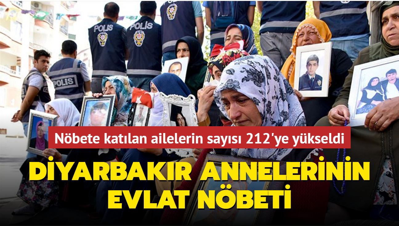 Diyarbakr annelerinin evlat nbeti... Ailelerin says 212'ye ykseldi