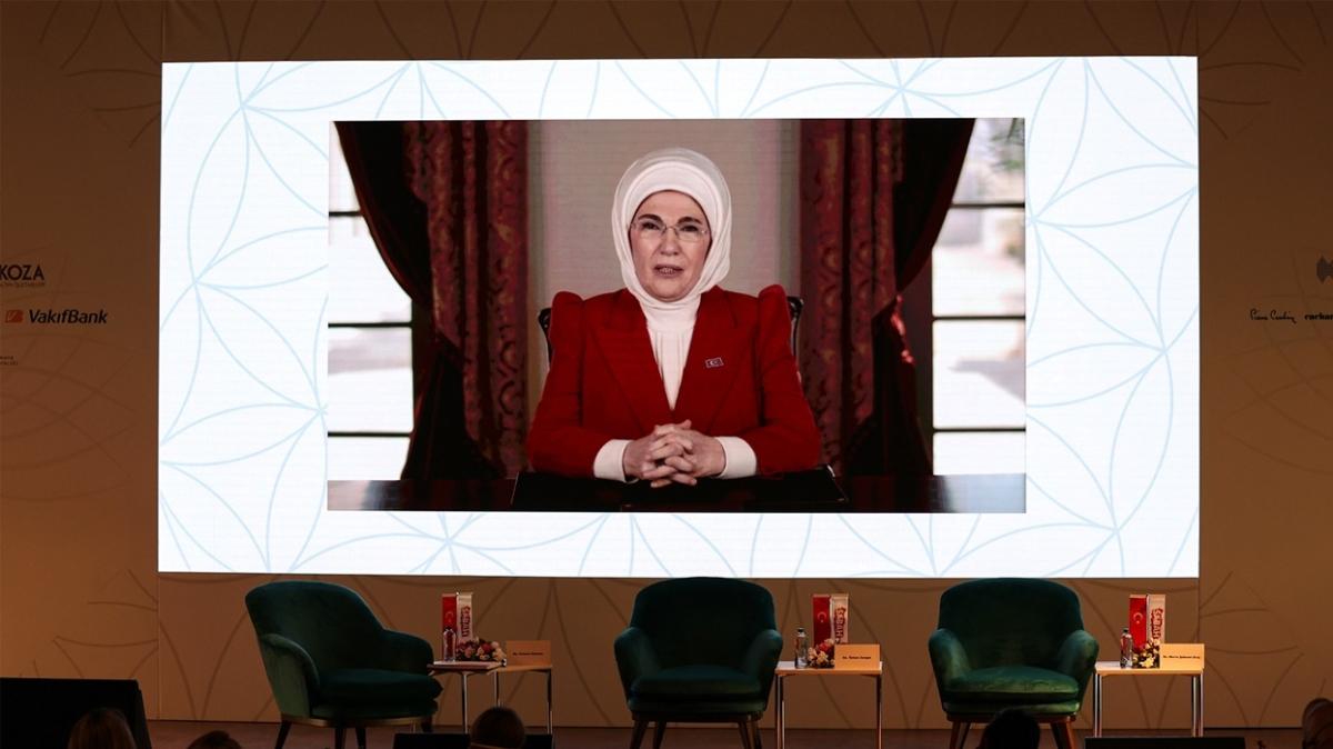 Emine Erdoan: Kadnlarn zel ve kamusal hayatn dengeleyen zmler retmeye devam edeceiz