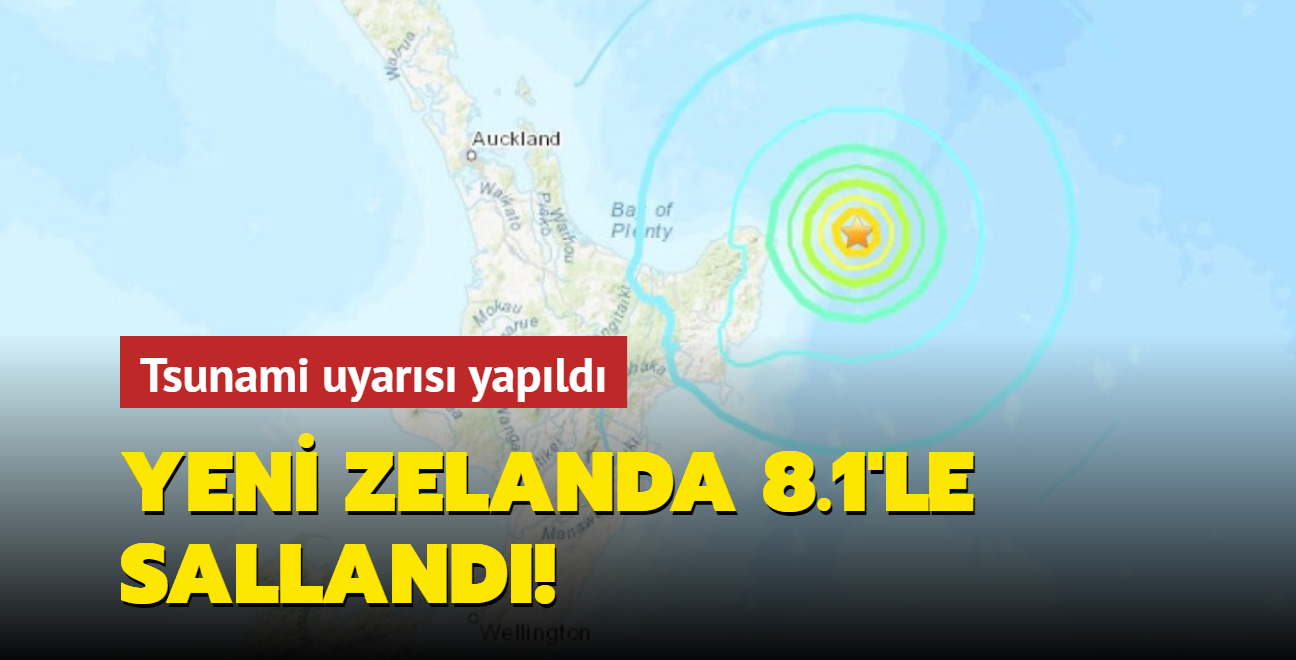 Yeni Zelanda'da 8.1 byklnde bir deprem daha meydana geldi!