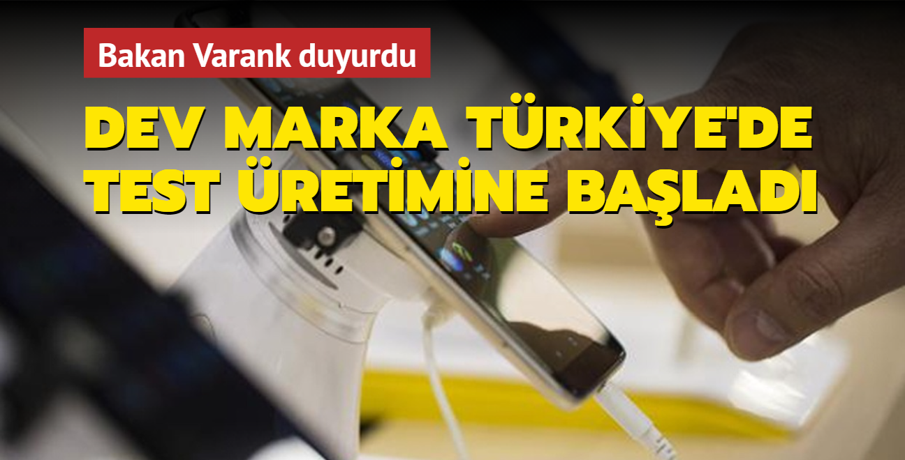 inli dev akll telefon markas Trkiye'deki test retimine balad