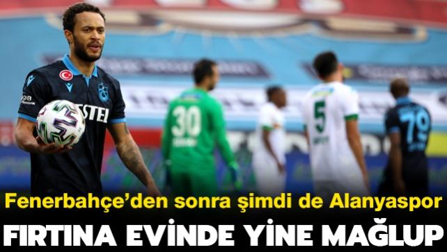 Trabzonspor konuk ettii Alanyaspor'a 3-1 malup oldu