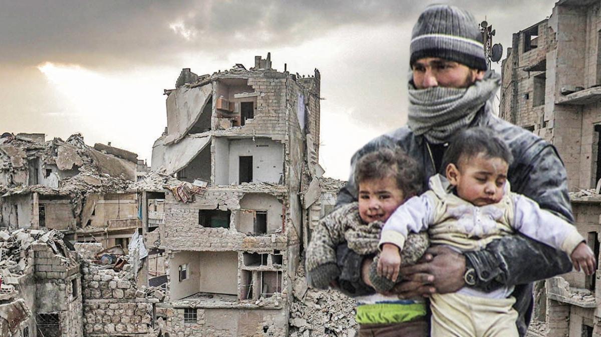 Suriye i sava 10 yln doldurdu! Geriye kan ve gzya kald