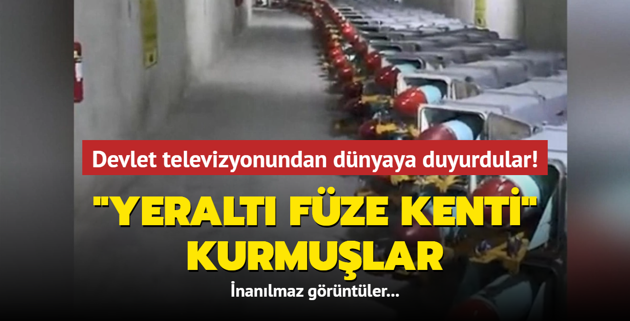 ran Devlet Televizyonu'nda yeni kurulan 'yeralt fze kenti' tantld