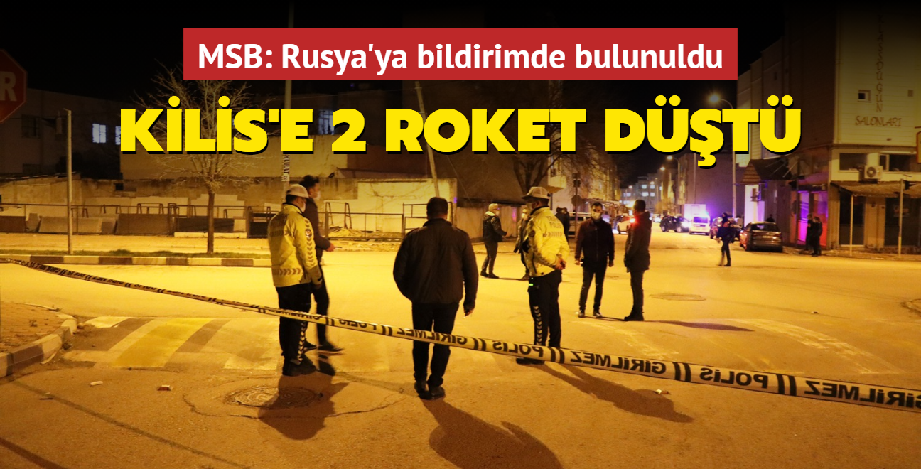 Kilis'e 2 roket dt: Blgeye ok sayda polis sevk edildi