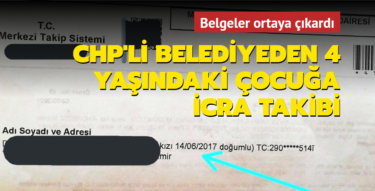 CHP'li zmir Bykehir Belediyesi 4 yandaki ocua icra takibi balatt