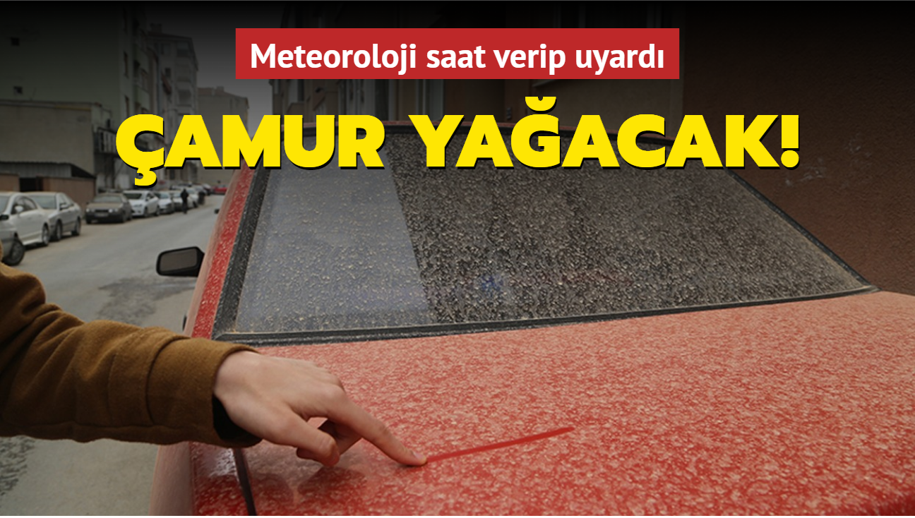 Meteoroloji Gneydou Anadolu Blgesi'ni le saatlerinde toz tanm sebebiyle amur yamuru iin uyard