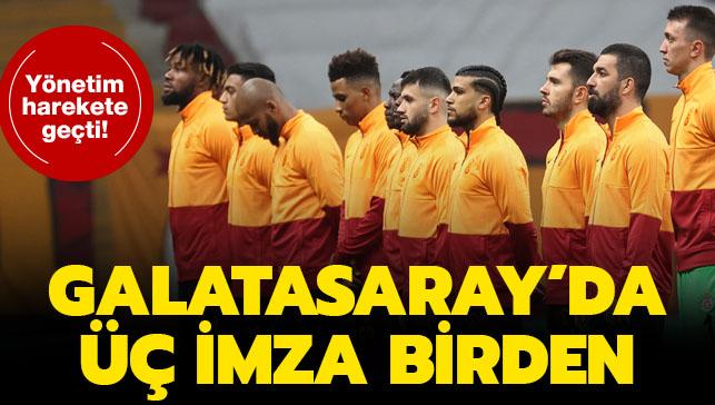 Galatasaray'da Marcao, Luyindama ve Arda'ya yeni szleme