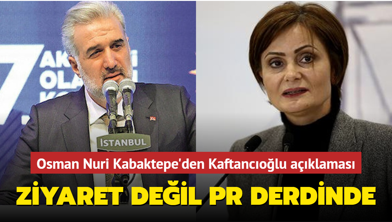 AK Parti l Bakan Osman Nuri Kabaktepe: Kaftancolu'nun derdi ziyaret deil PR