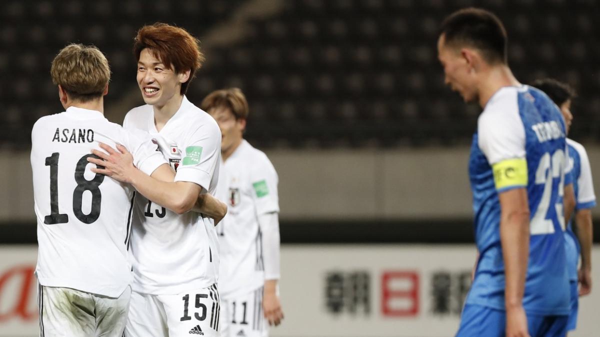 2022 Dnya Kupas Elemeleri'nde Japonya, Moolistan' 14-0 malup etti