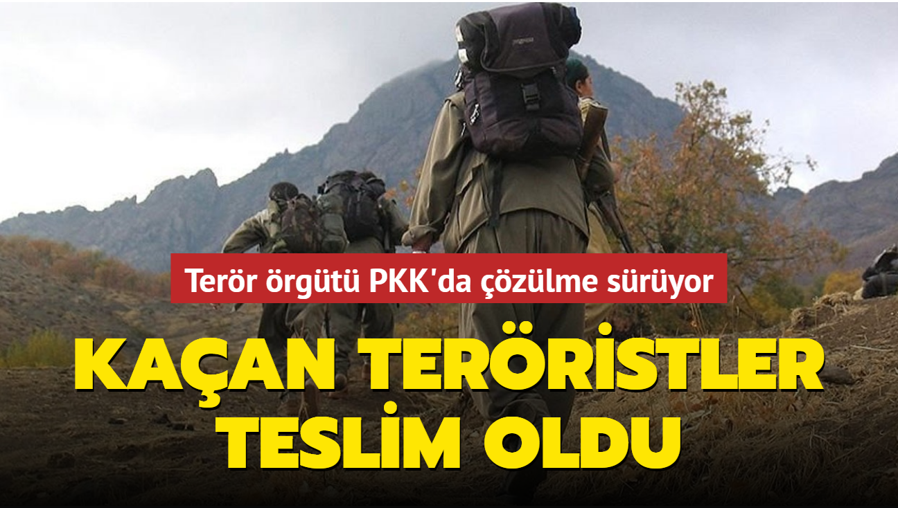 Terr rgt PKK'da zlme sryor... Kaan terristler teslim oldu