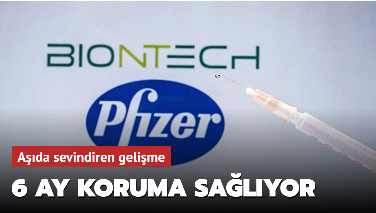 Pfizer-BioNTech as en az 6 ay koruma salyor