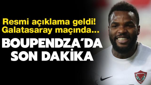 Boupendza'nn son koronavirs testi negatif kt! Galatasaray manda oynayabilecek