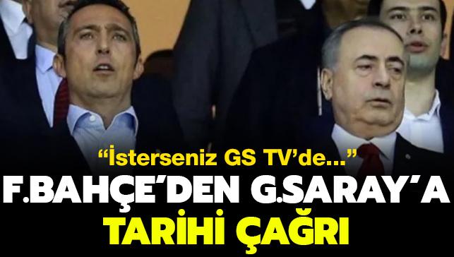 Fenerbahe ampiyonluk saylar iin Galatasaray' delloya davet etti
